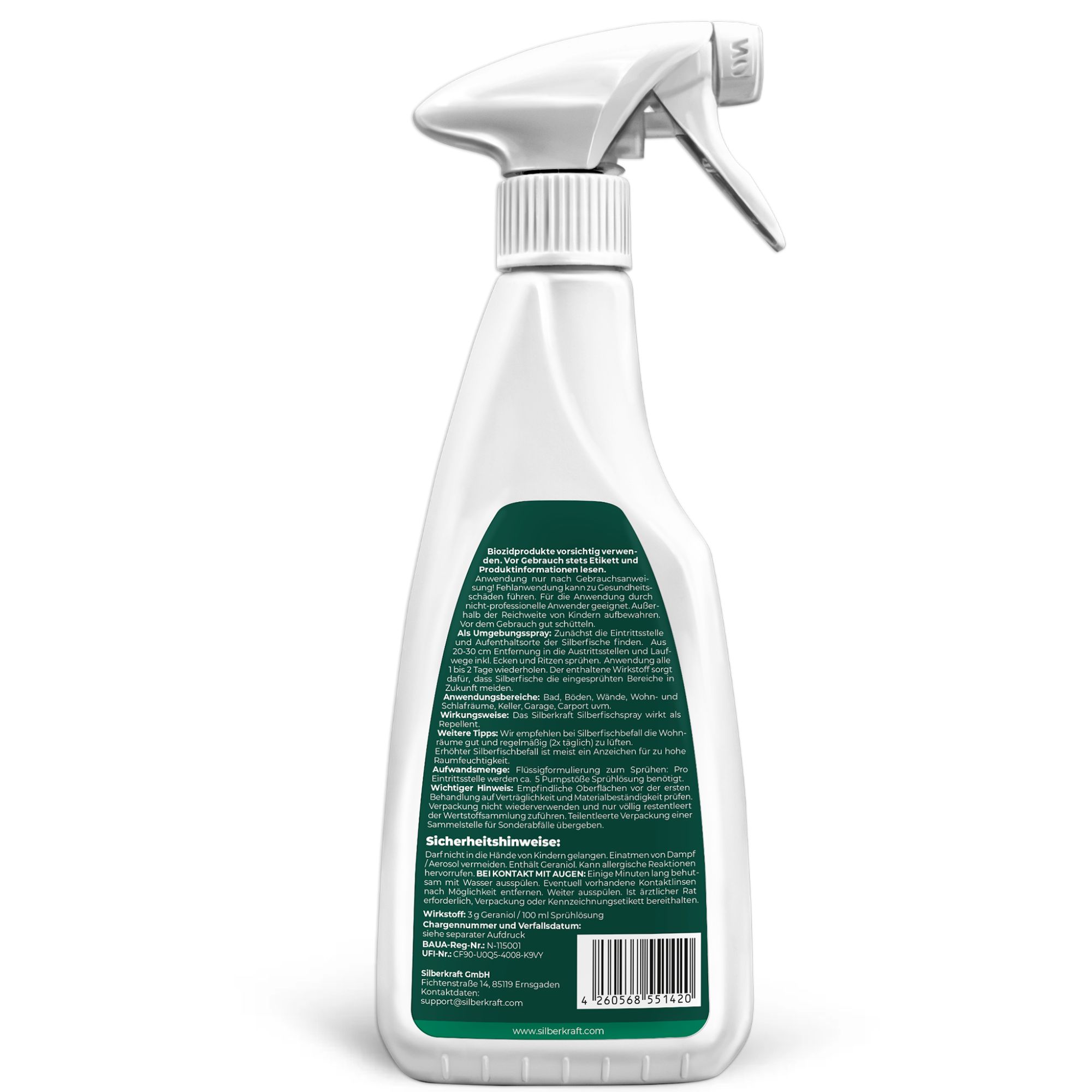 SILBERKRAFT Silberfischspray