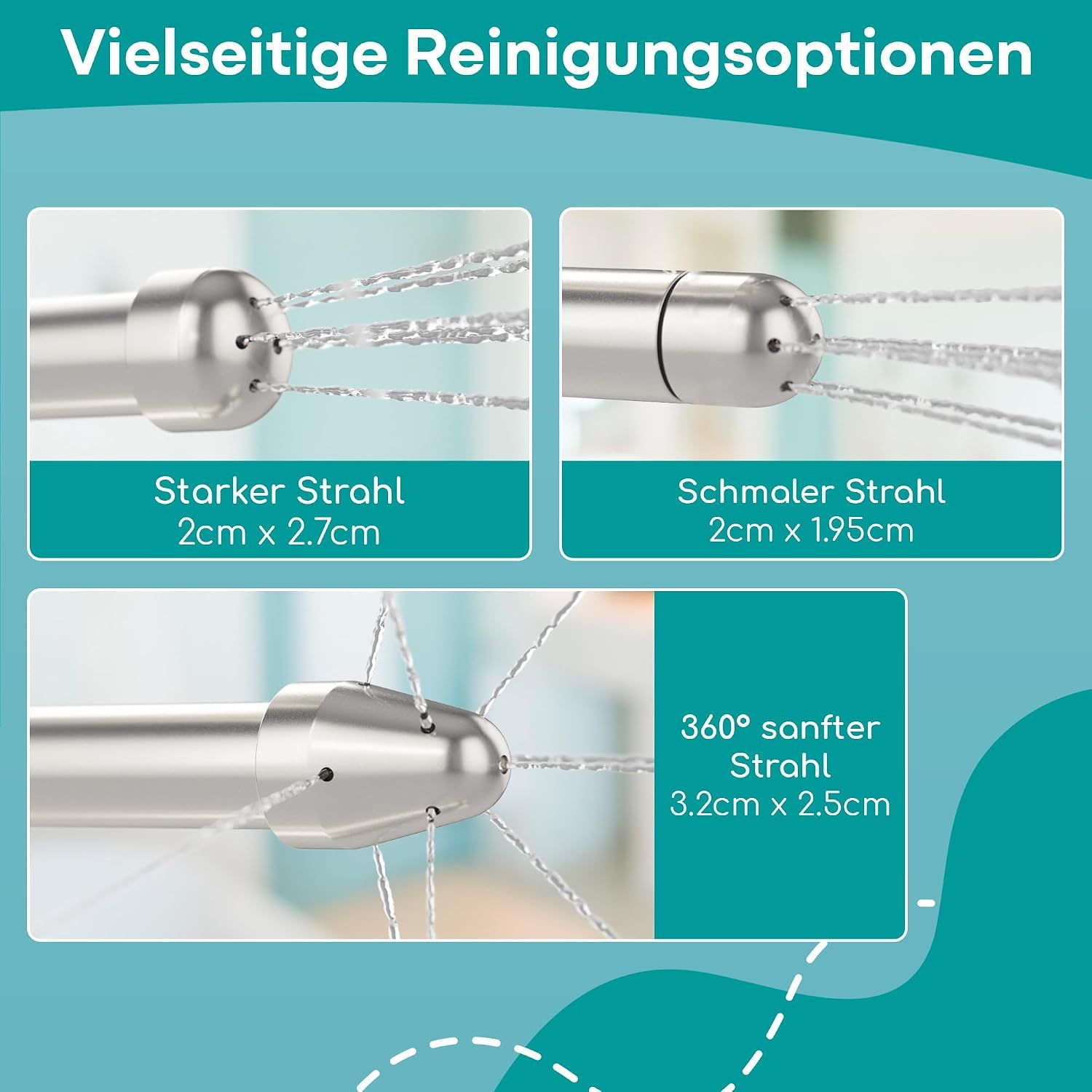 Einlaufset mit Beutel, Schlauch und verschiedenen Aufsätzen.