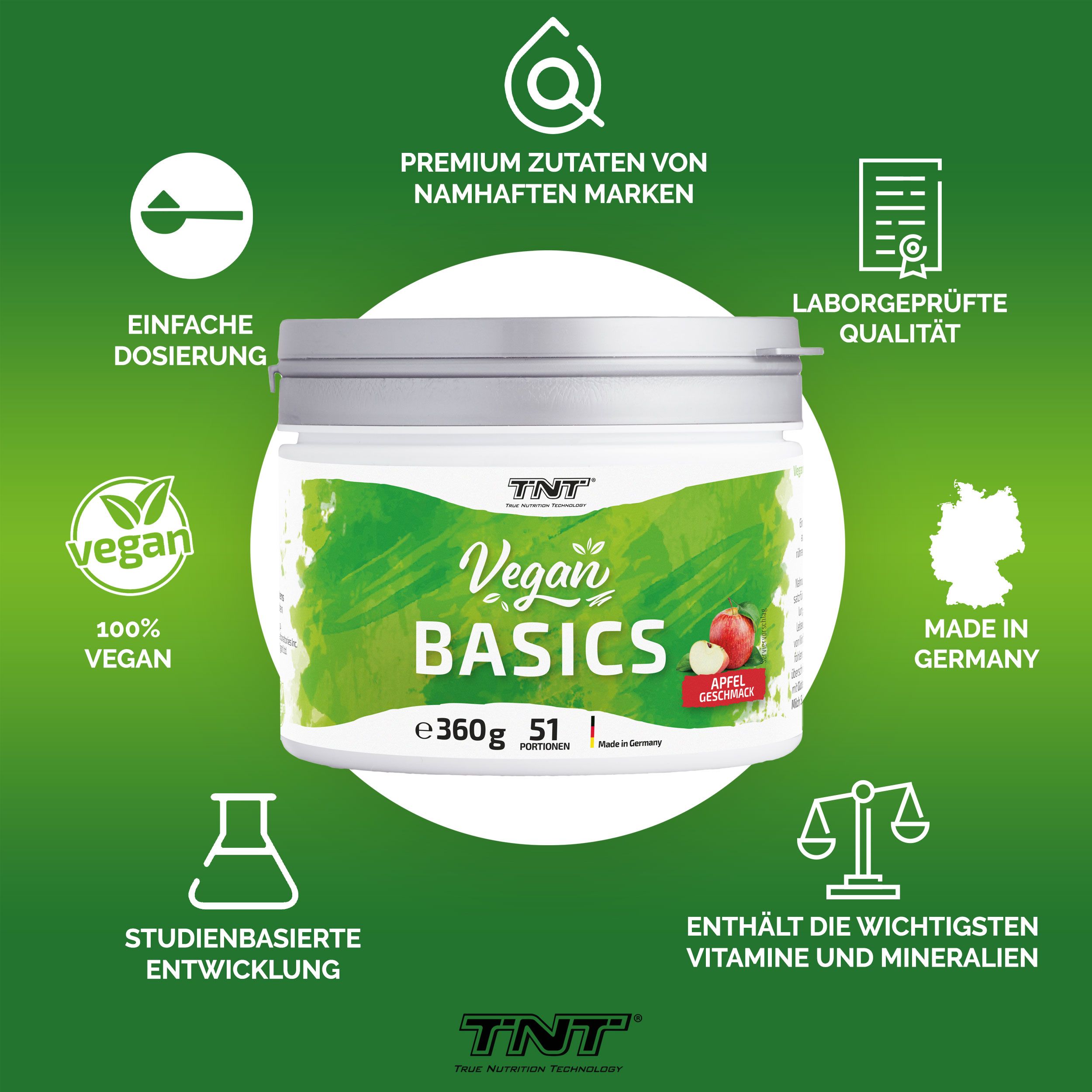 TNT Vegan Basics - alle wichtigen Vitamine und Mineralien für die vegane Ernährung