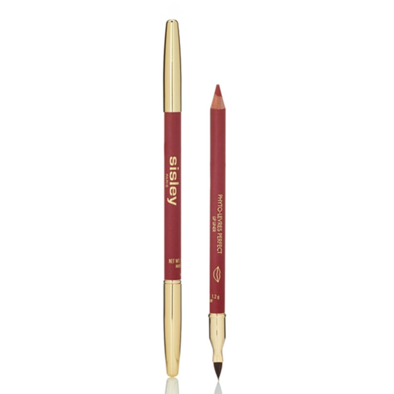 Zwei Lipliner, einer mit Spitze, einer mit Pinsel. Beide haben goldfarbene Kappen und die Aufschrift Sisley.