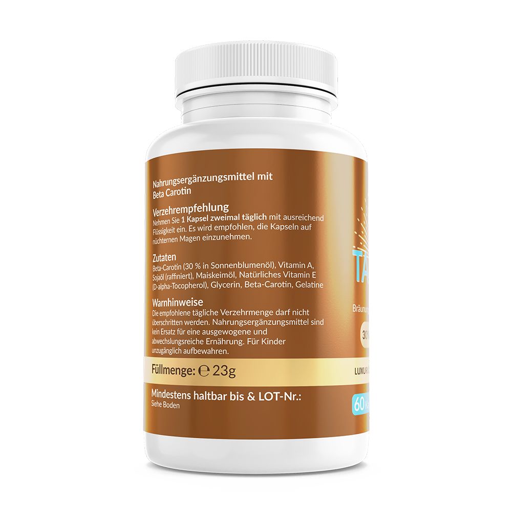 Enolenia® | Bräunungskapseln | Beta-Carotin | Natürlicher Bräunungsbeschleuniger