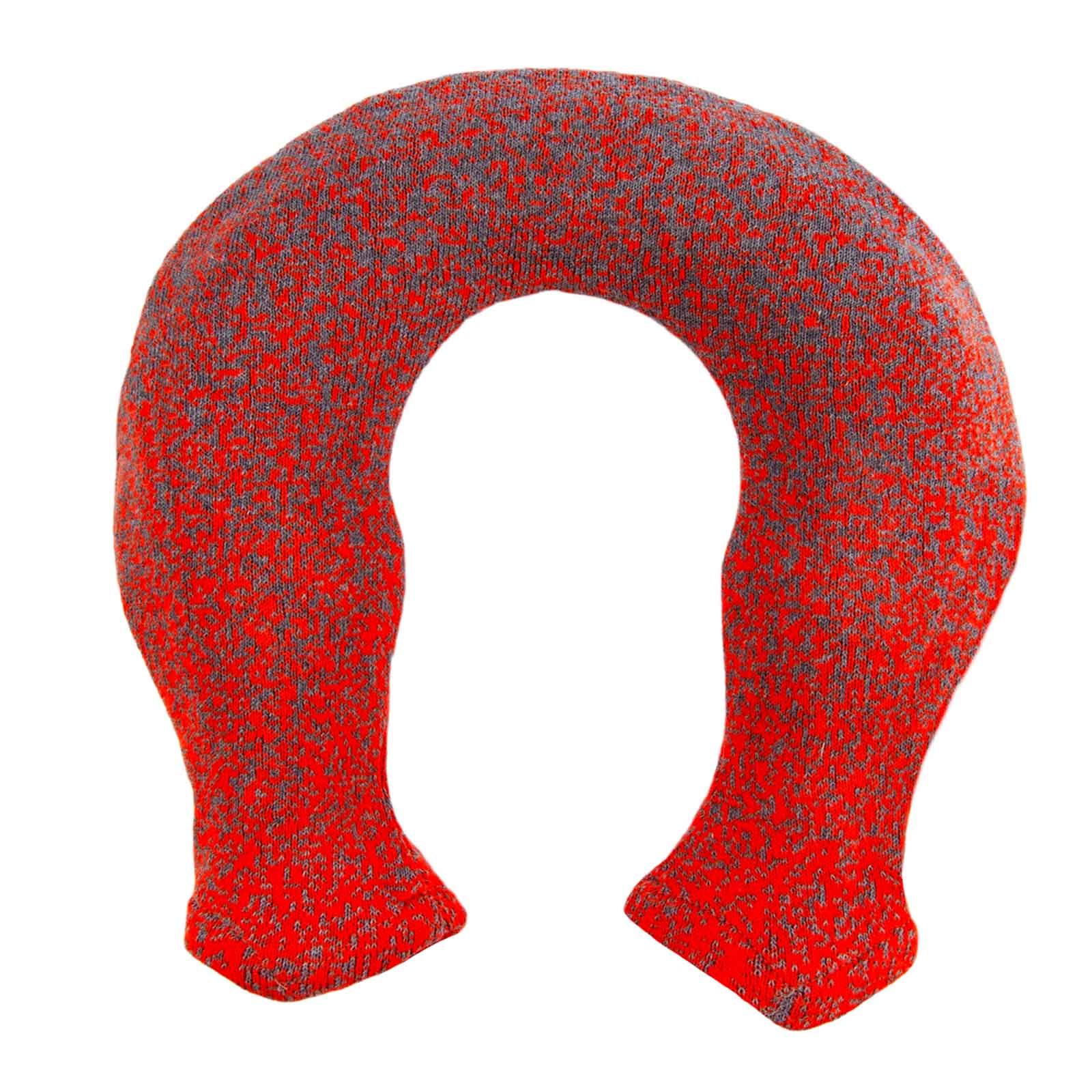 Sänger Wärmflasche Nacken Strick Pixel Orange