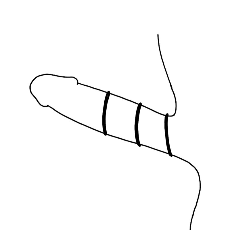 OHMAMA 3 Silikoringe für Penis und Hoden