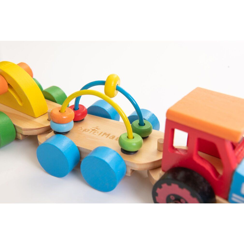 VEDES Großhandel GmbH - Ware SpielMaus Nachziehtraktor mit 2 Anhänger