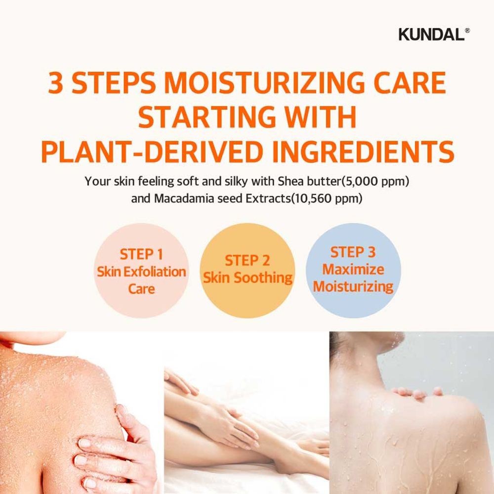 Werbung für 3 Schritte Feuchtigkeitspflege. Mit Peeling, Beruhigung und Feuchtigkeitspflege. Mit pflanzlichen Inhaltsstoffen.