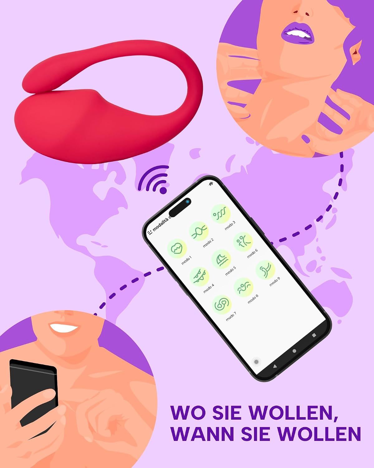 MySecretCase Vibrations-Ei mit App-Steuerung