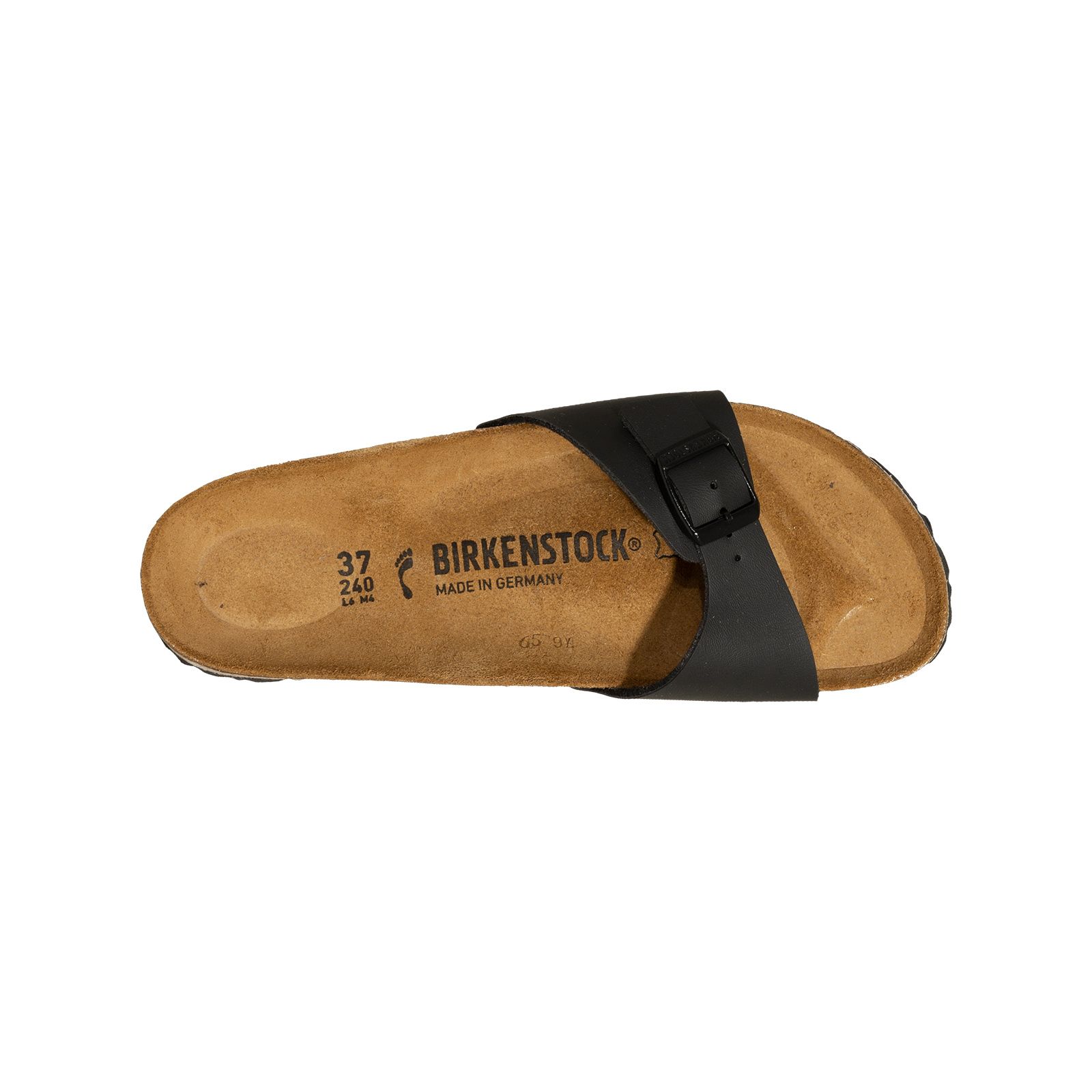 Birkenstock Madrid Birko-Flor schwarz schmale Weite Gr. 36