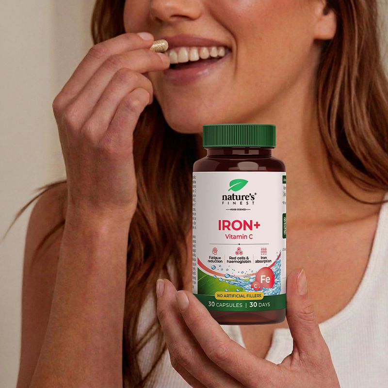 Nature's Finest Eisen + Vitamin C, 30 Kapseln