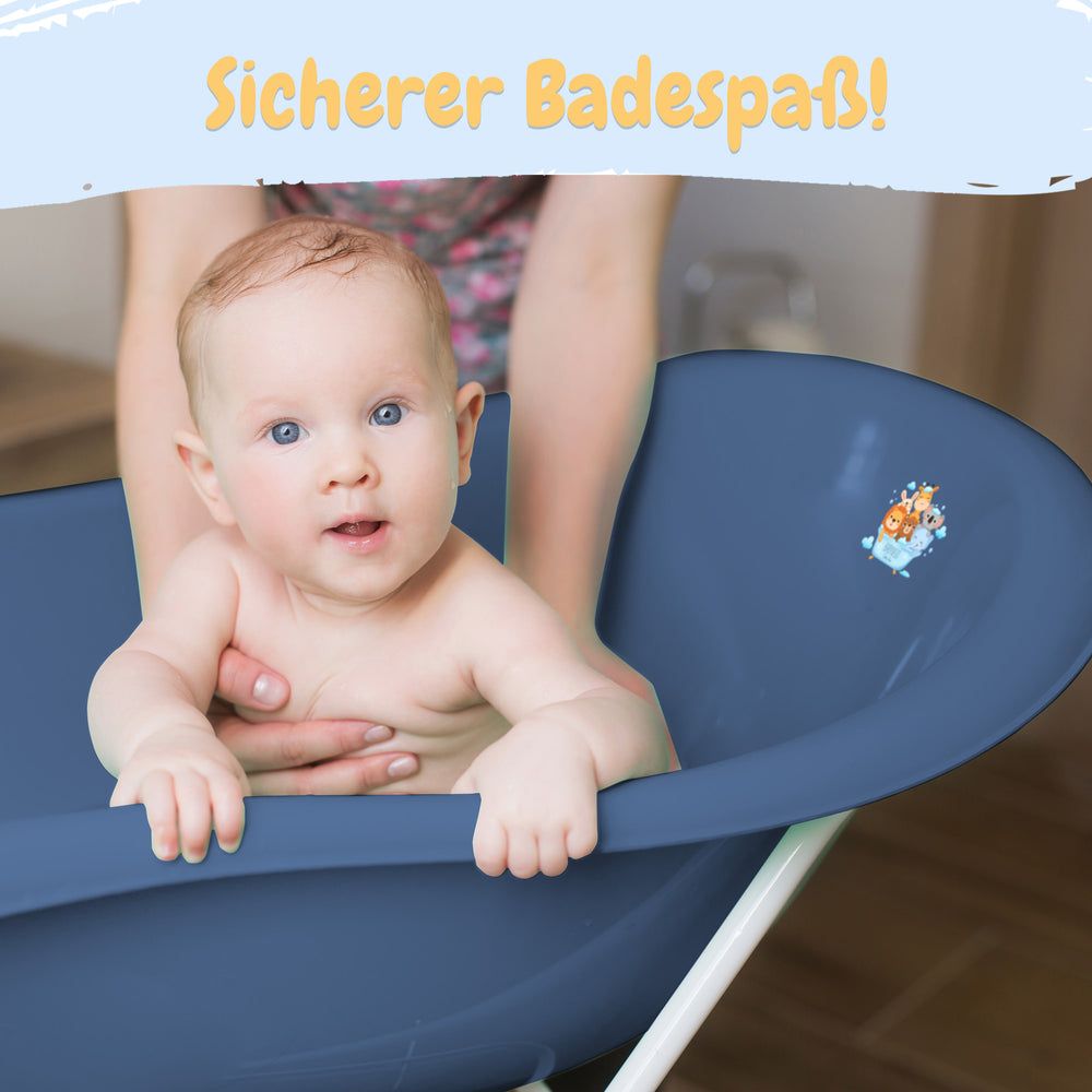 Babykajo 7 Set Baby Badewanne mit Gestell + Sitz + Abfluss + Töpfchen + Hocker + Toilettentrainer