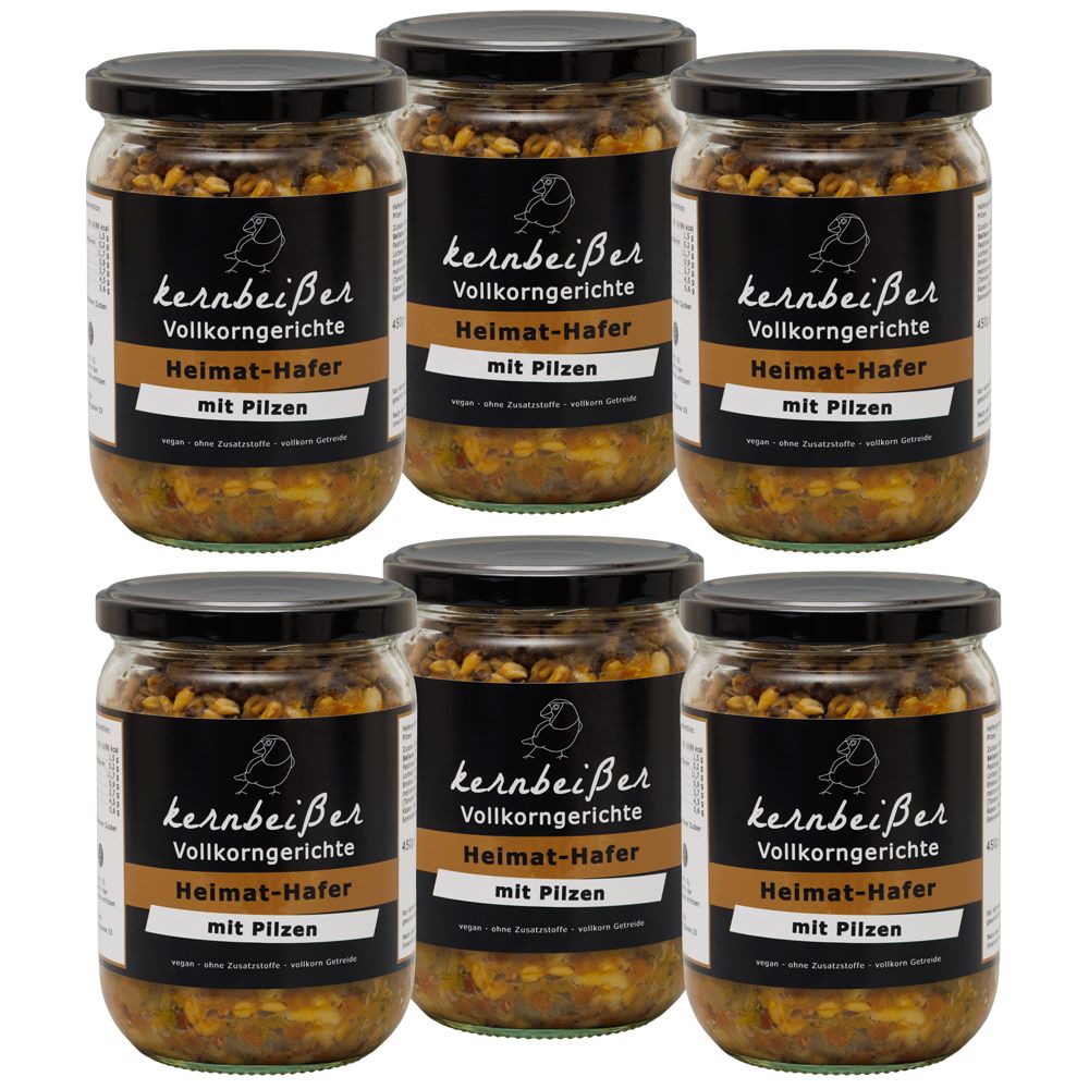 Kernbeißer Vollkorngerichte: Heimat-Hafer mit Pilzen