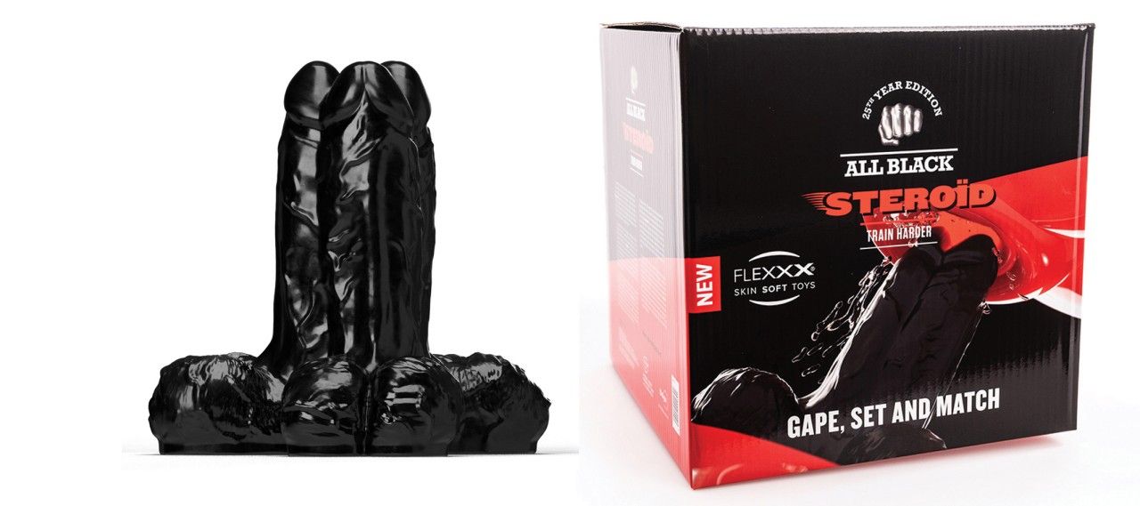 All Black - Gape Set & Match - Triple-XL-Dildo