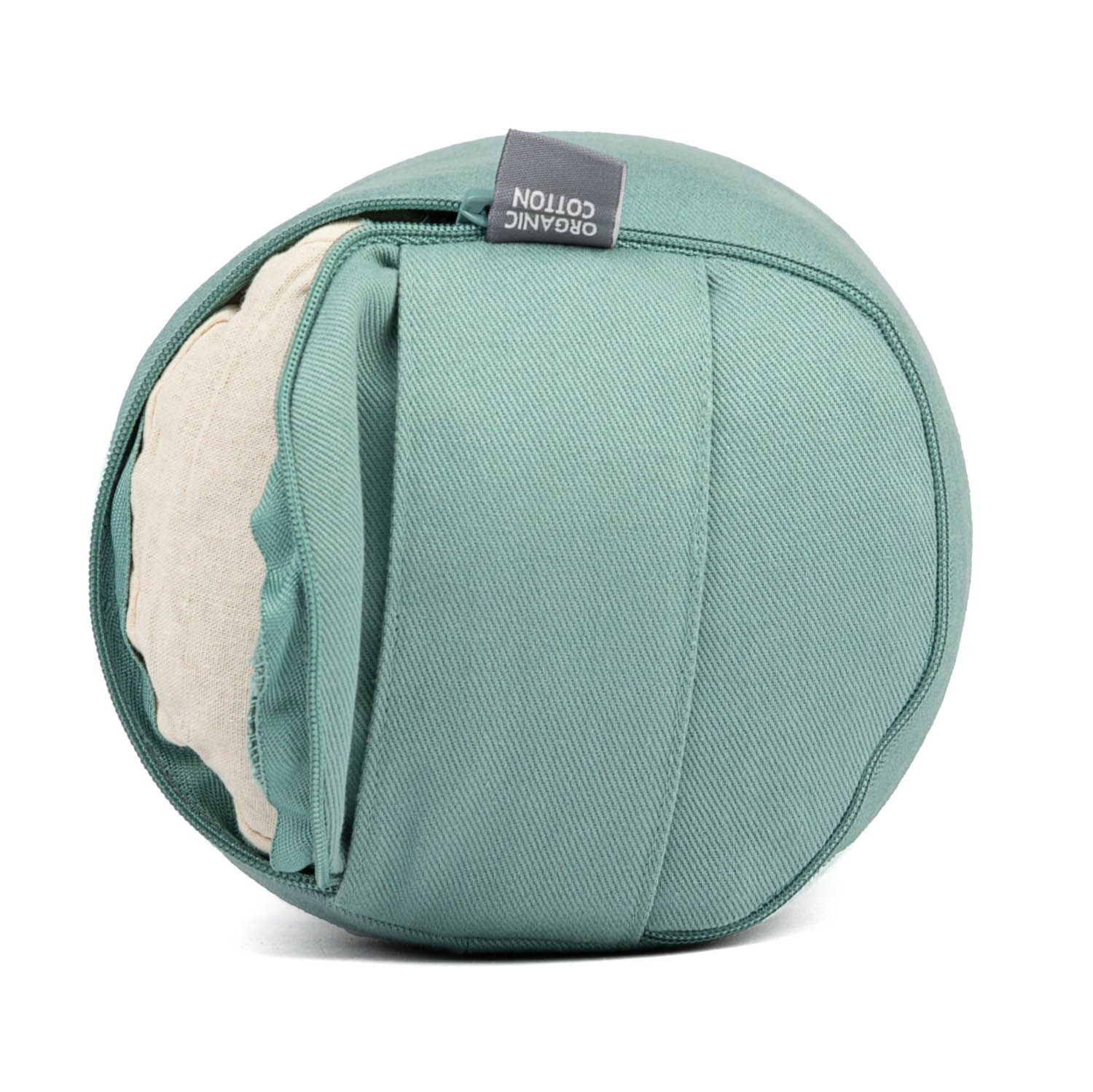 bodhi Yoga MINI BOLSTER ECO (Nackenrolle) Buchweizenschalen mineral blue