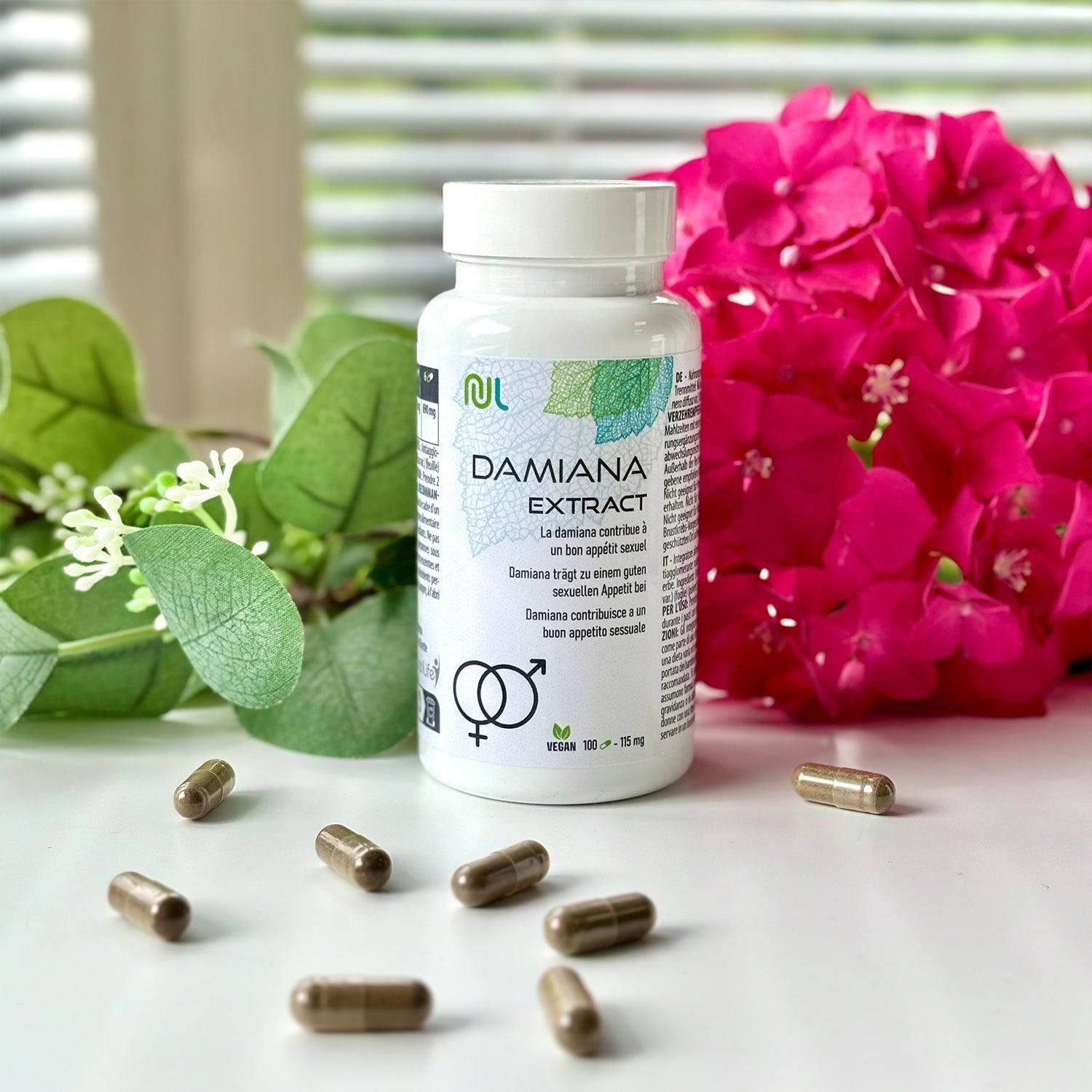 NutriLife Damiana-Extrakt - Wohlbefinden und Vitalität - vegan