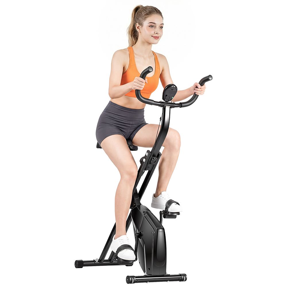 Formill YZJ508 Klappbares Heimtrainer-Fahrrad – 6 kg Schwungrad mit Magnetbremse