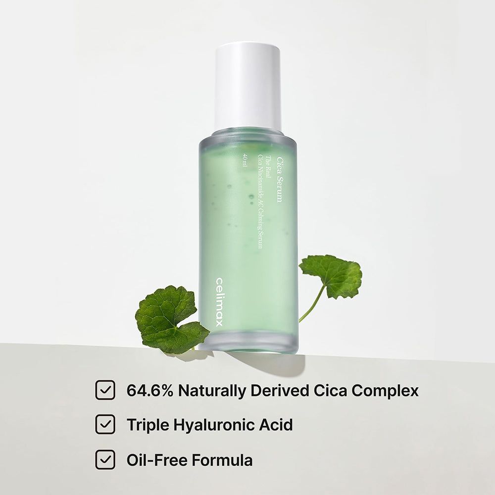 CELIMAX The Real Cica Niacinamid AC – beruhigendes Ampullen-Serum für unreine Haut
