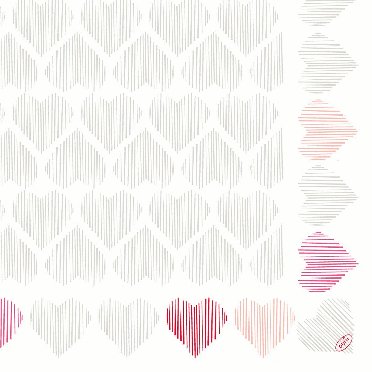 Dunisoft Servietten 40x40 Amour