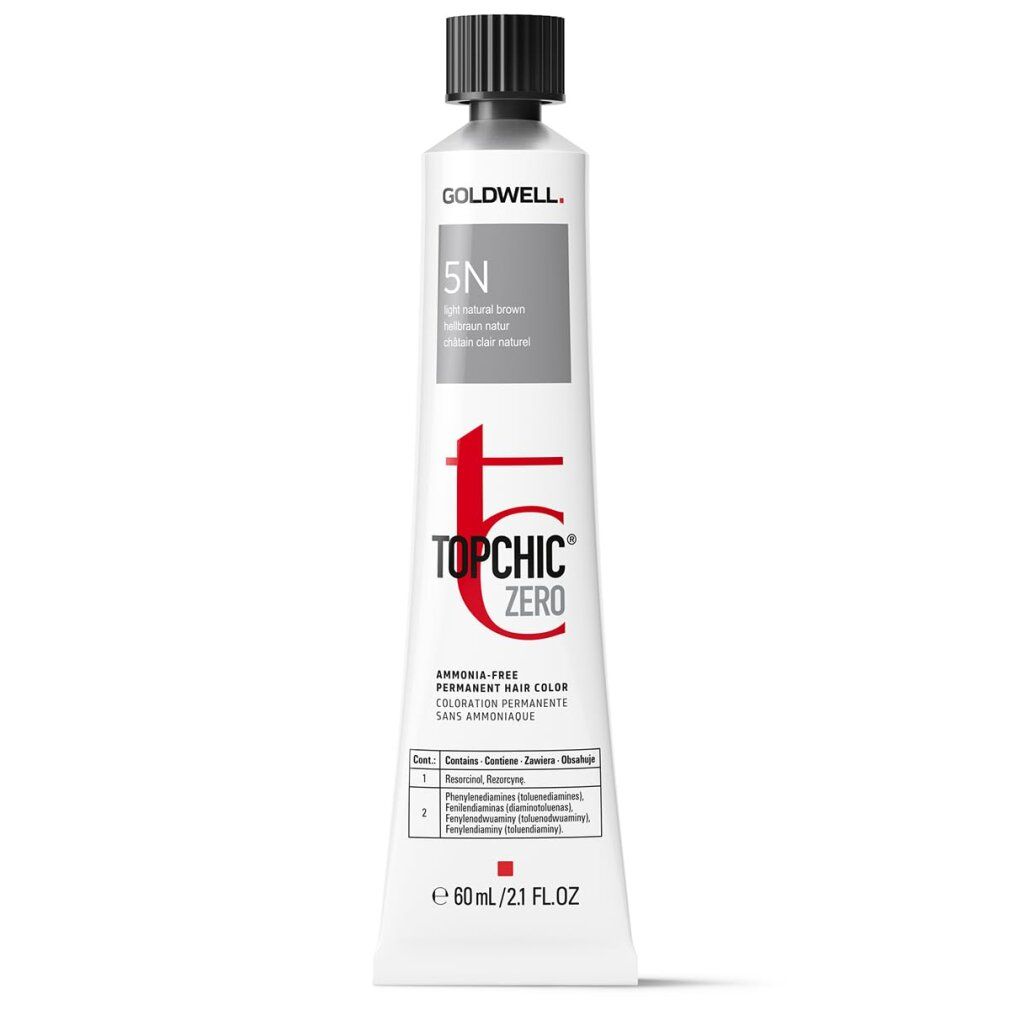 Goldwell, TopChic Zero, Permanentes Haarfärbemittel, 5N Helles Naturbraun