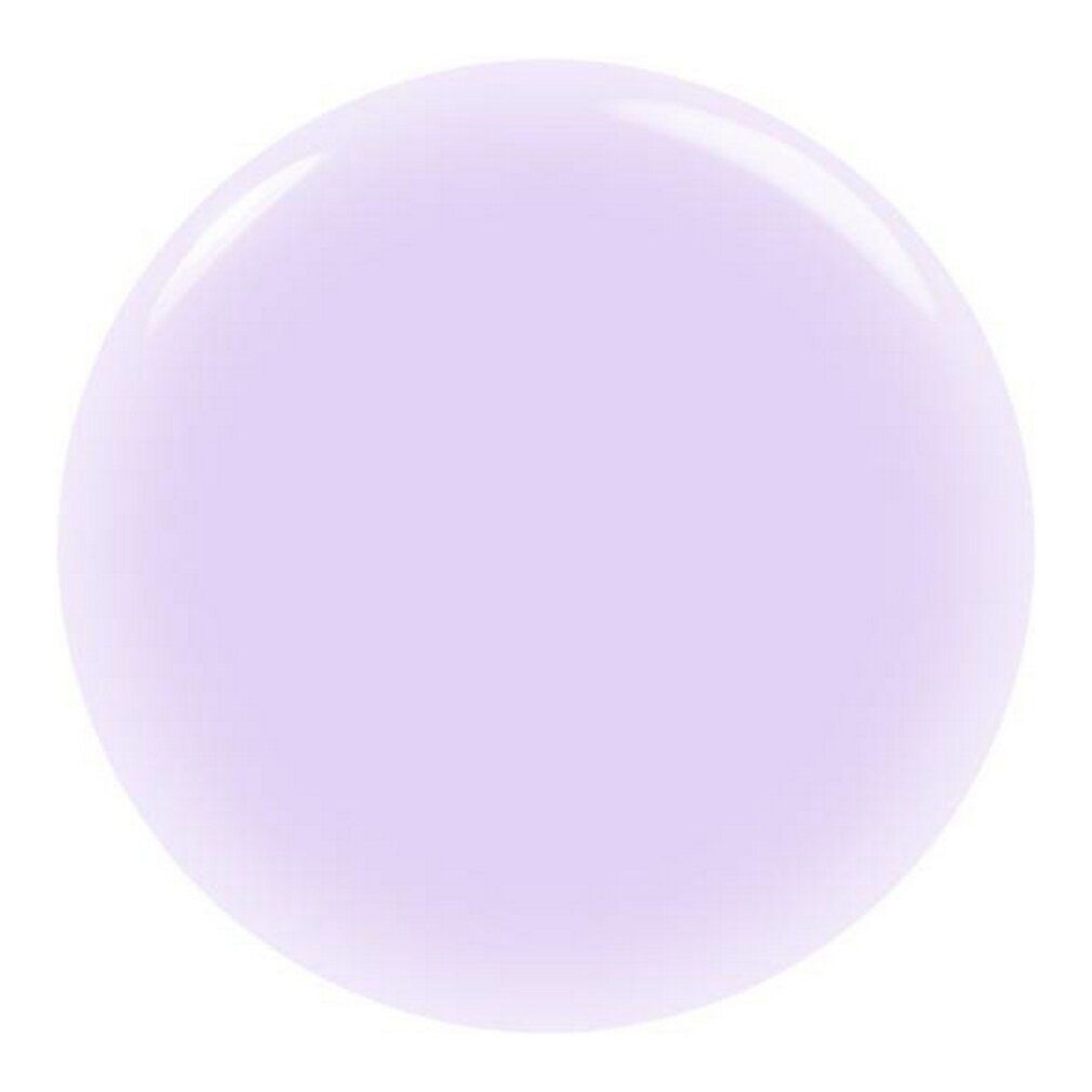 Kreisförmiger, glänzender, violetter Fleck. Vermutlich Nagellack oder ähnliches Produkt.