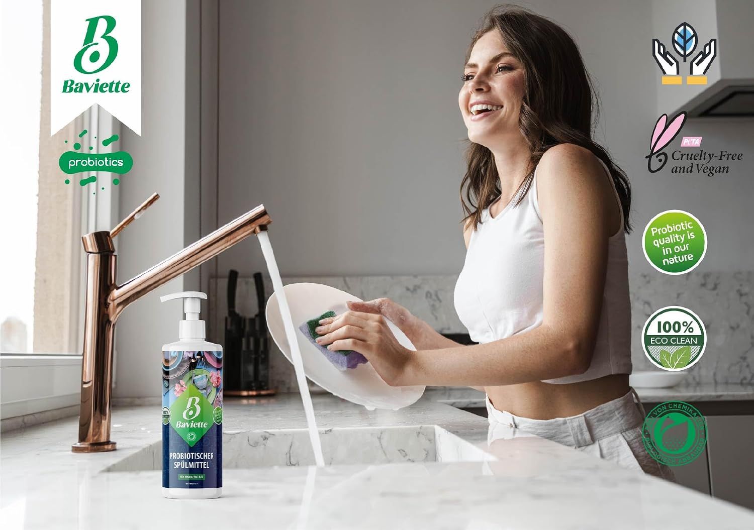 Baviette Probiotischer Spülmittel mit Aloe Vera