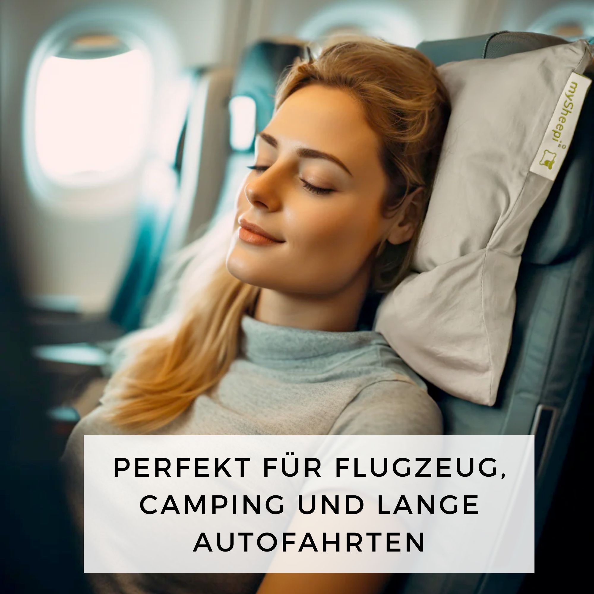 MySheepi TRAVEL Orthopädisches Nackenstützkissen