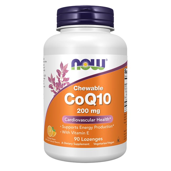 Now Foods Kautabletten CoQ10 200 mg 90 Lutschtabletten