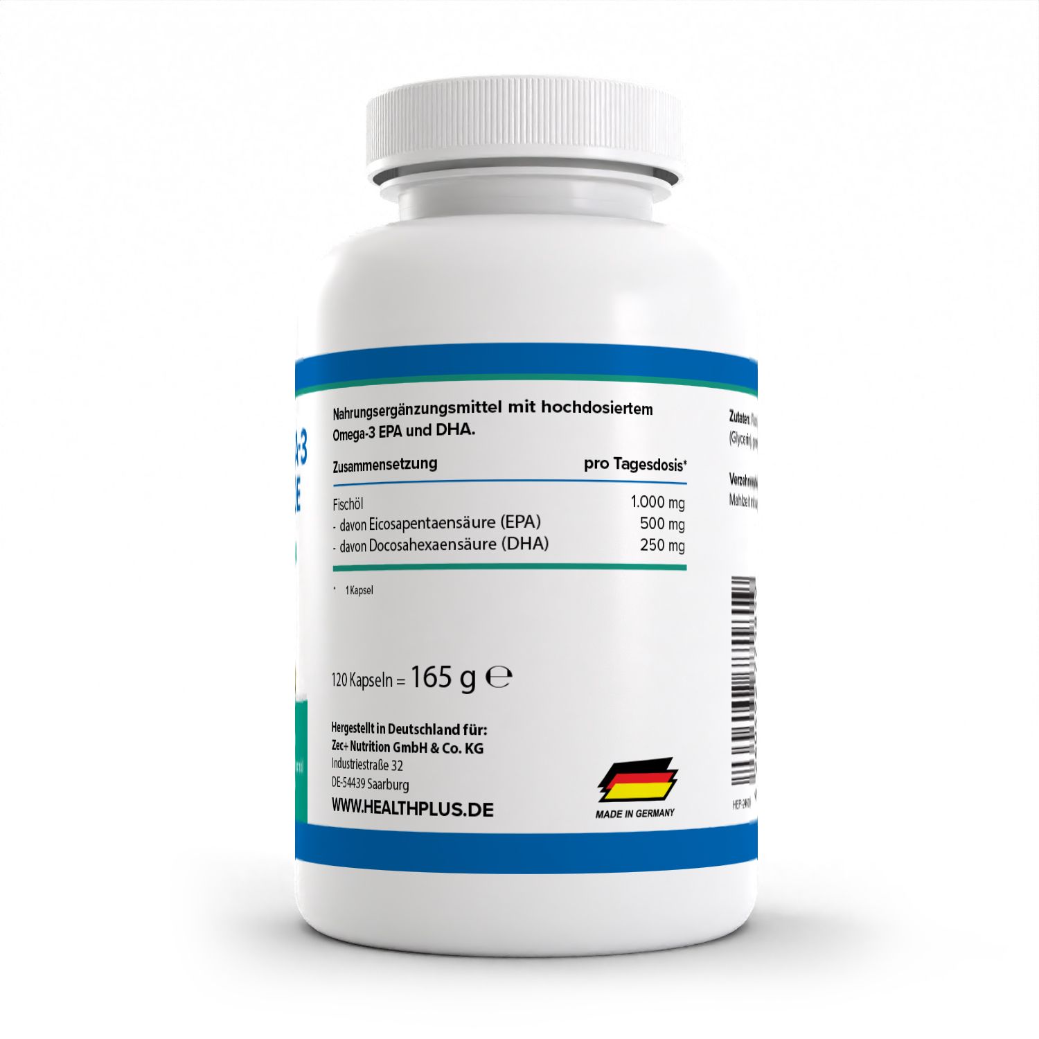 HEALTH+ SUPER OMEGA 3 TRIGLYCERIDE FISCHÖL