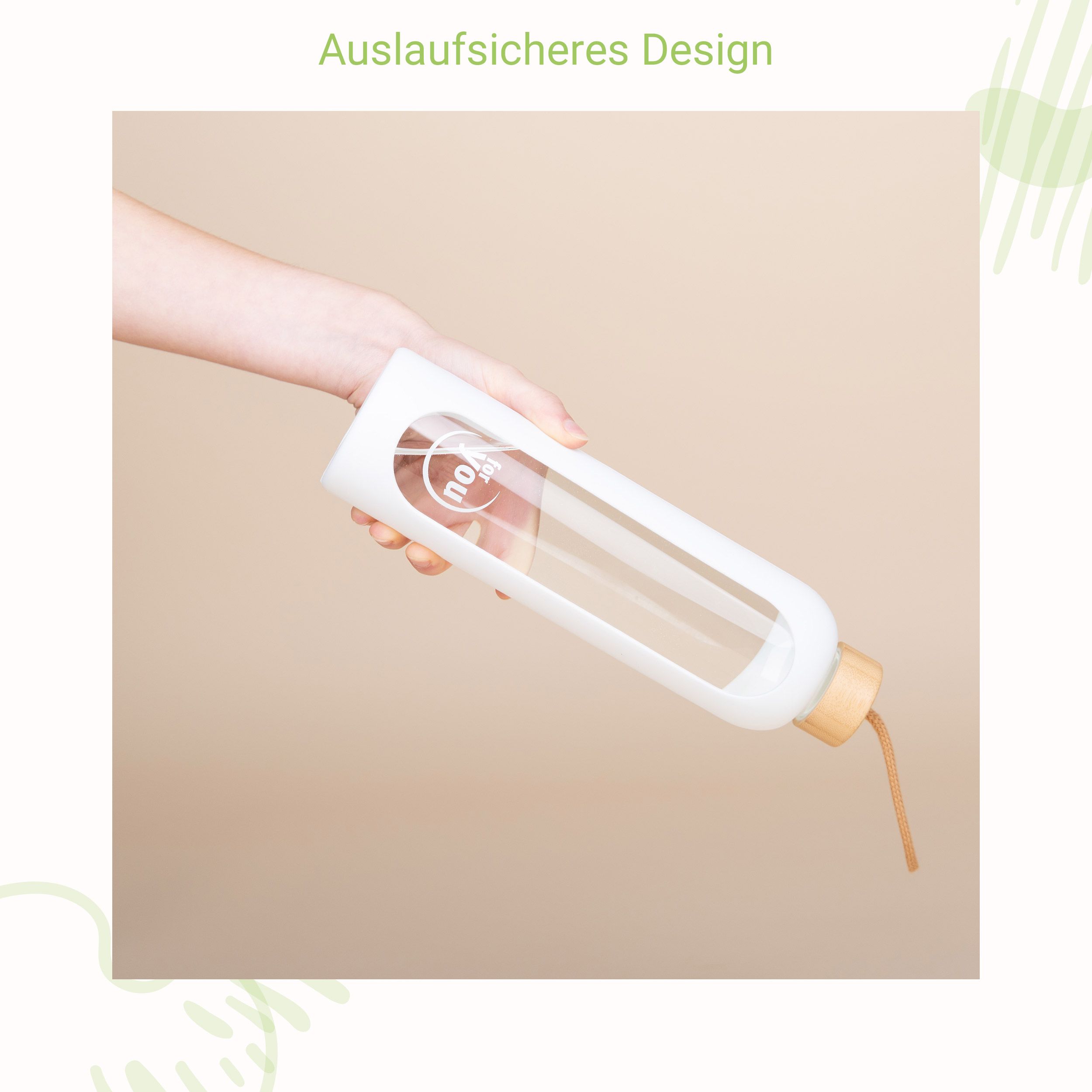 for you Nachhaltige Trinkflasche Dreierpack