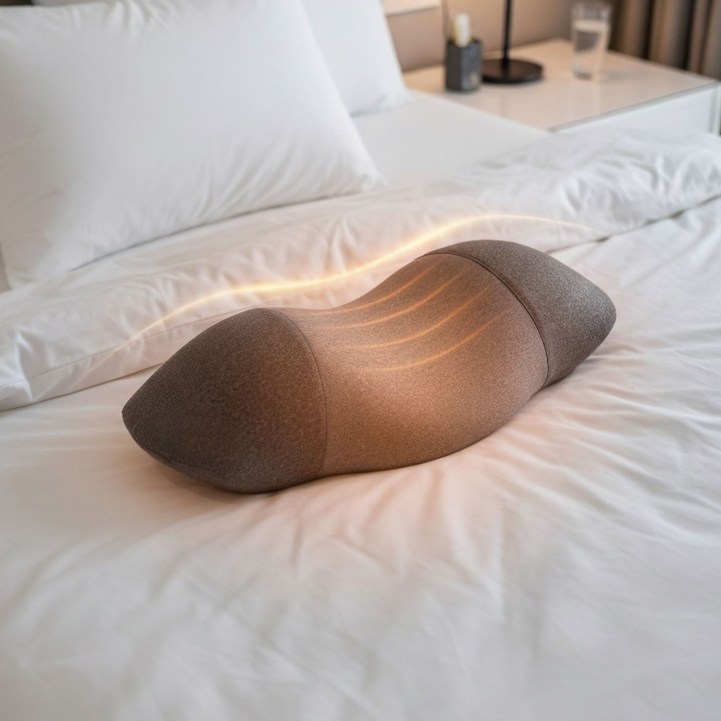 Zervikalkissen mit Wärme & Vibration – Memory-Schaum, Nacken- & Halswirbelsäulenmassage, Entspannung