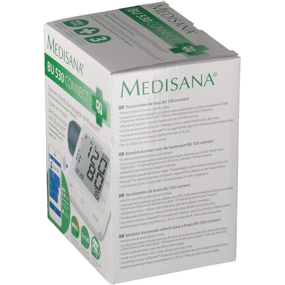 Medisana® Oberarm-Blutdruckmessgerät BU 530 connect