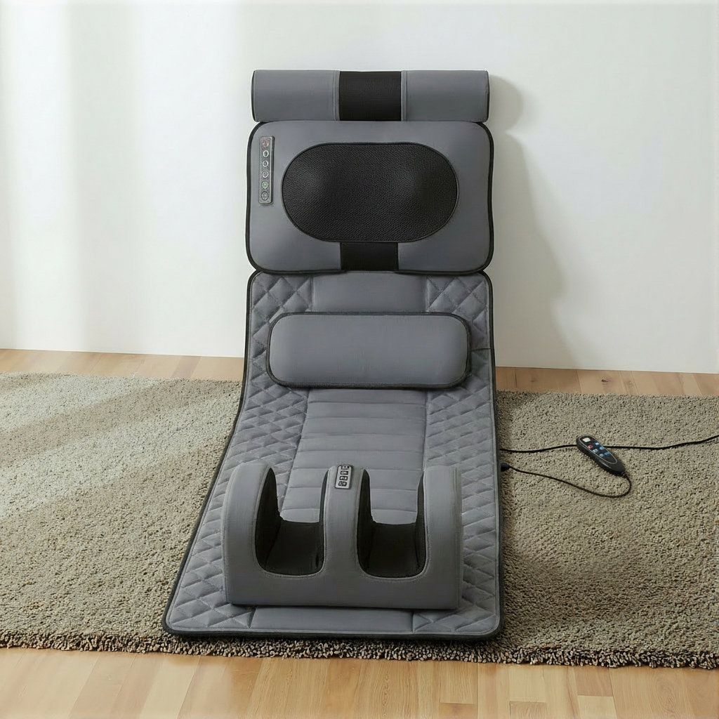 Beheizte Ganzkörper-Massagematte – Vibrationen, Nacken-Knetmassage & Ganzkörpermassage