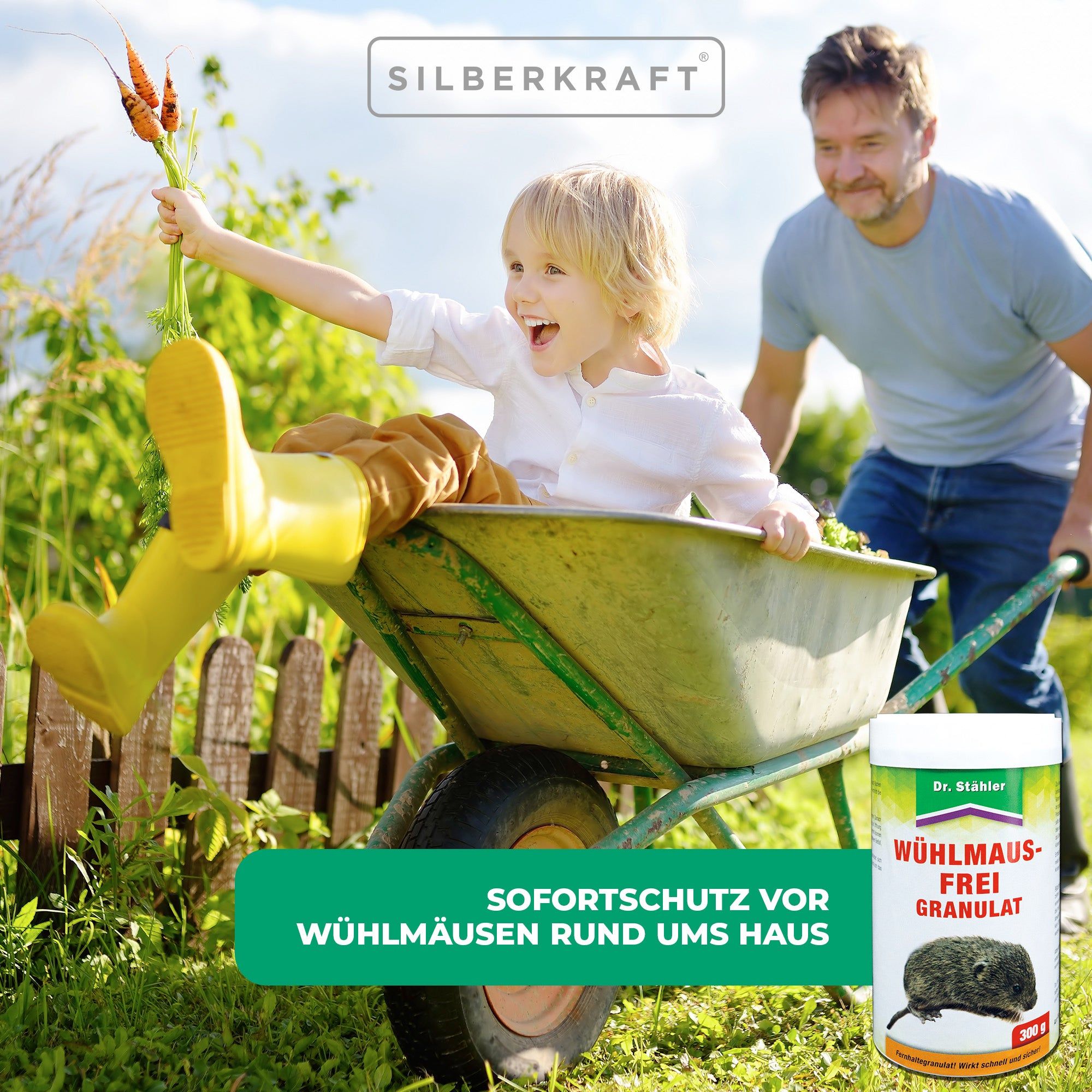 SILBERKRAFT Wühlmaus-Frei Granulat