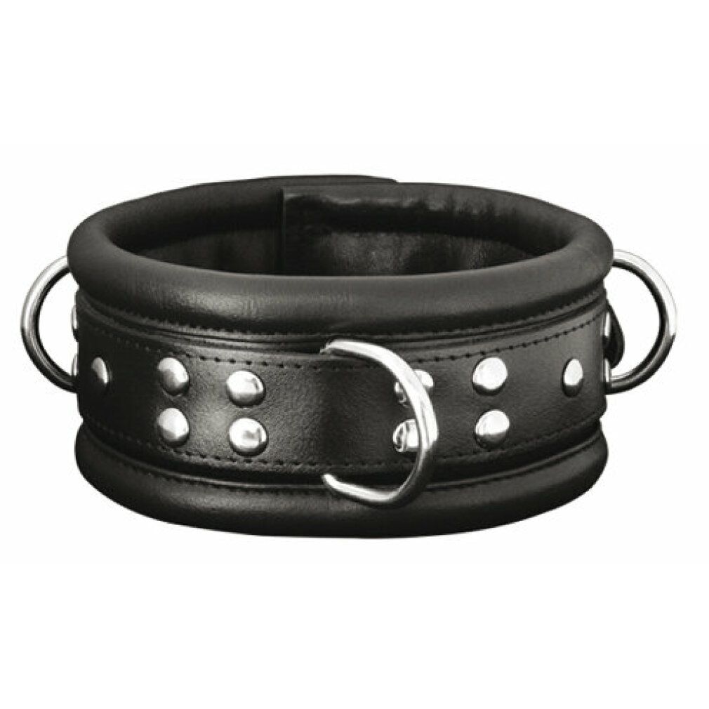 xx-dreamstoys Leder-Halsfessel breit schwarz