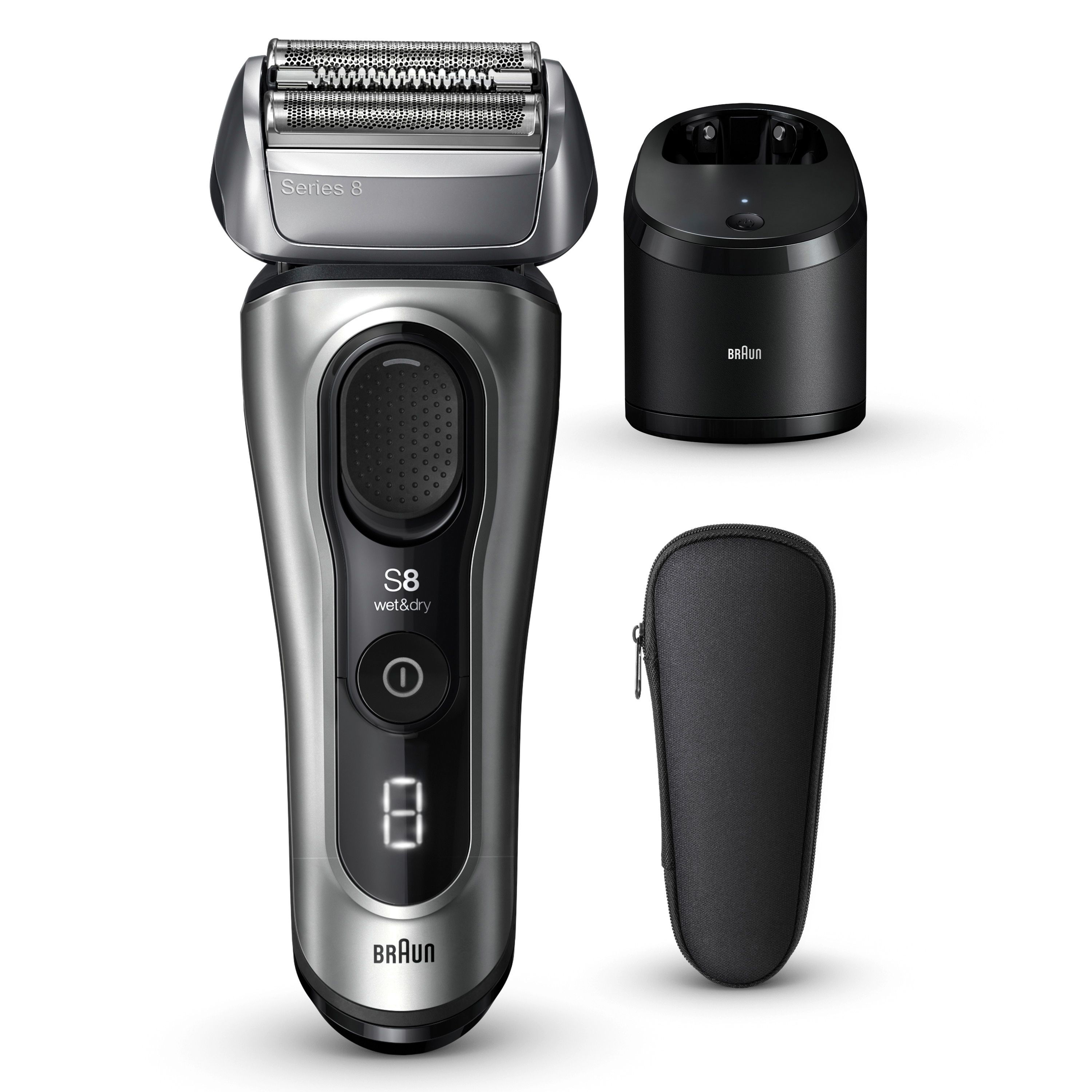 Braun - Elektrischer Rasierer für Männer "Series 8 8567cc" Silver