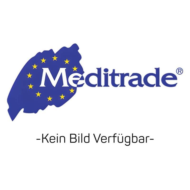 Logo von Meditrade. Blauer Umriss der EU mit Sternen. Schriftzug Meditrade in Weiß. Text darunter: -Kein Bild verfügbar-