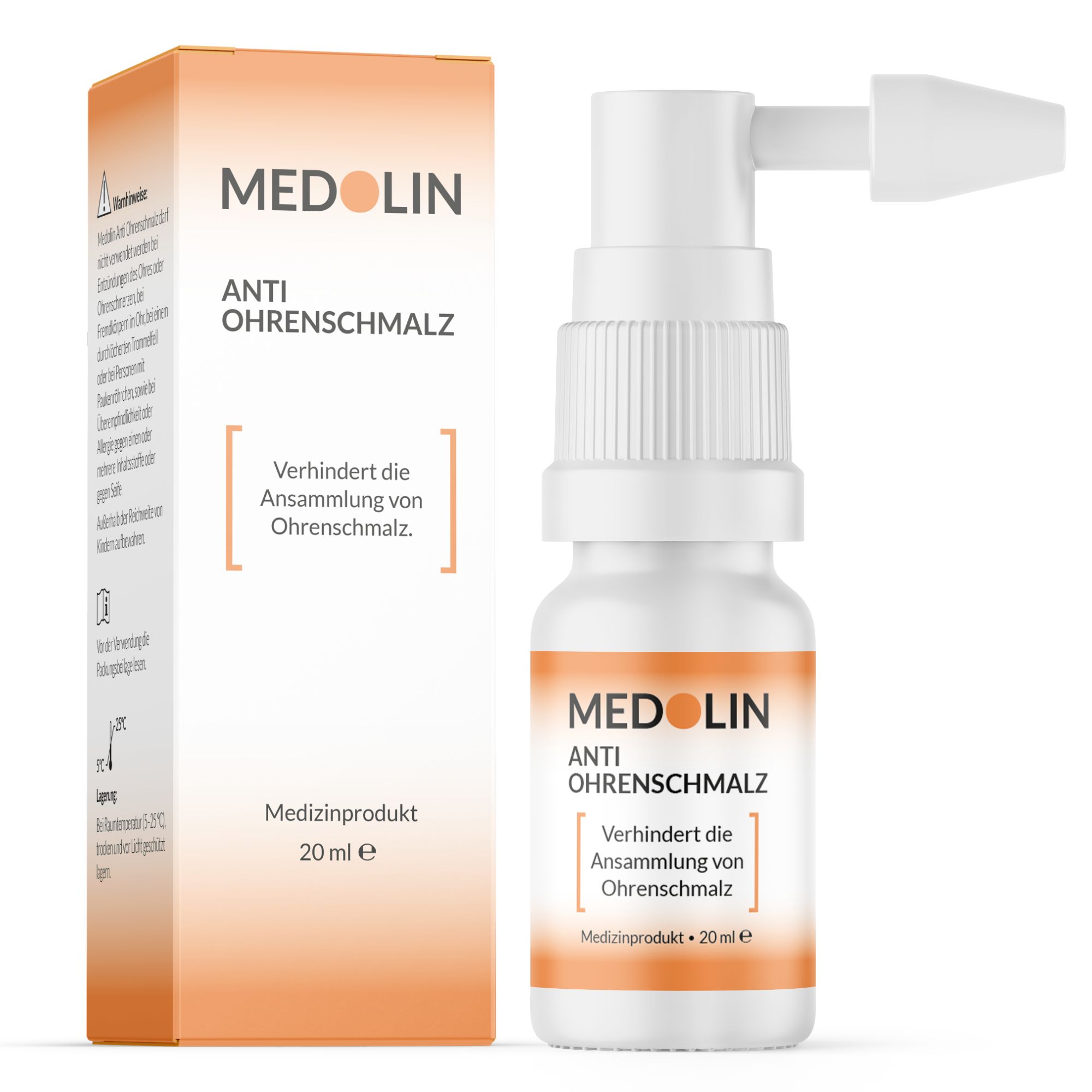 Medolin® Anti Ohrenschmalz - Ohrenschmalzentferner - Ohrenschmalz entfernen - Ohrenschmalz Entferner