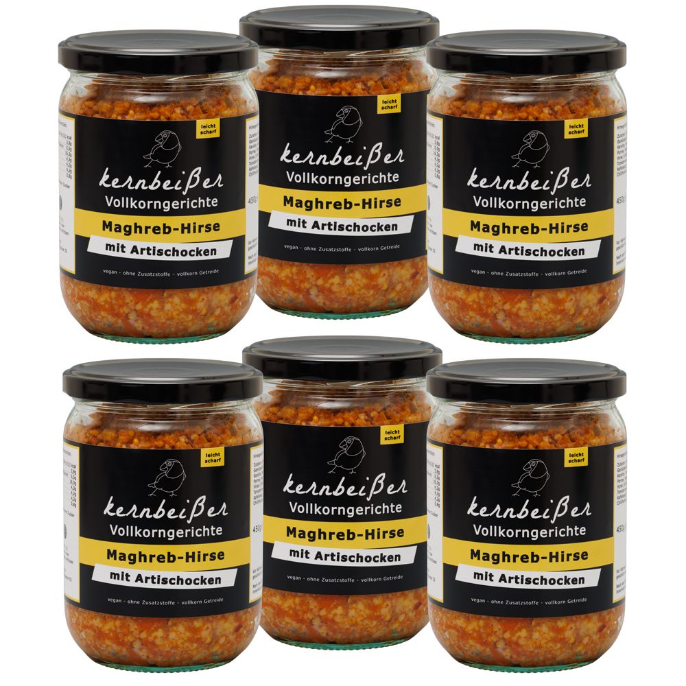 Kernbeißer Vollkorngerichte: Maghreb-Hirse mit Artischocken