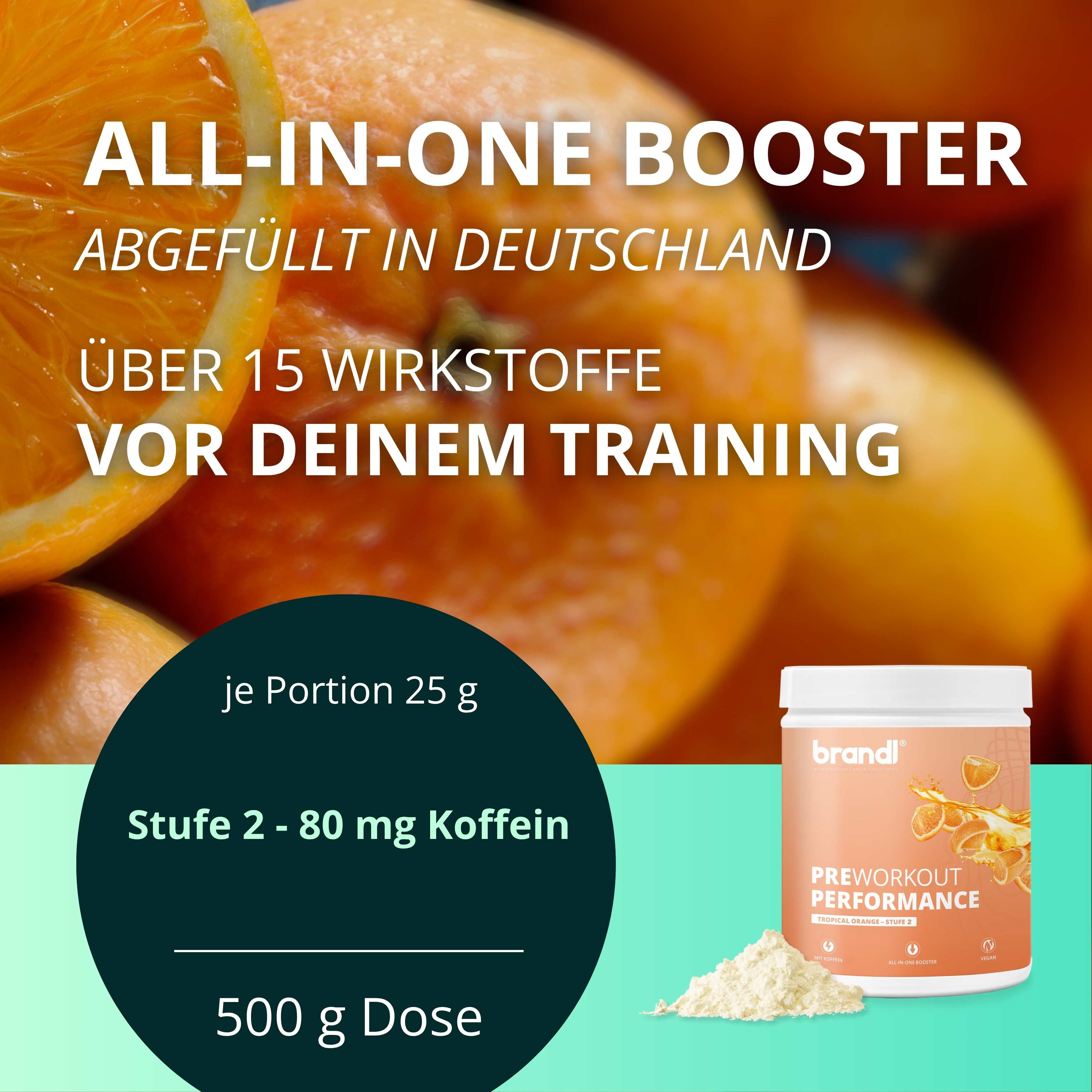 brandl® Pre-Workout Booster 2.0 | Stufe 2