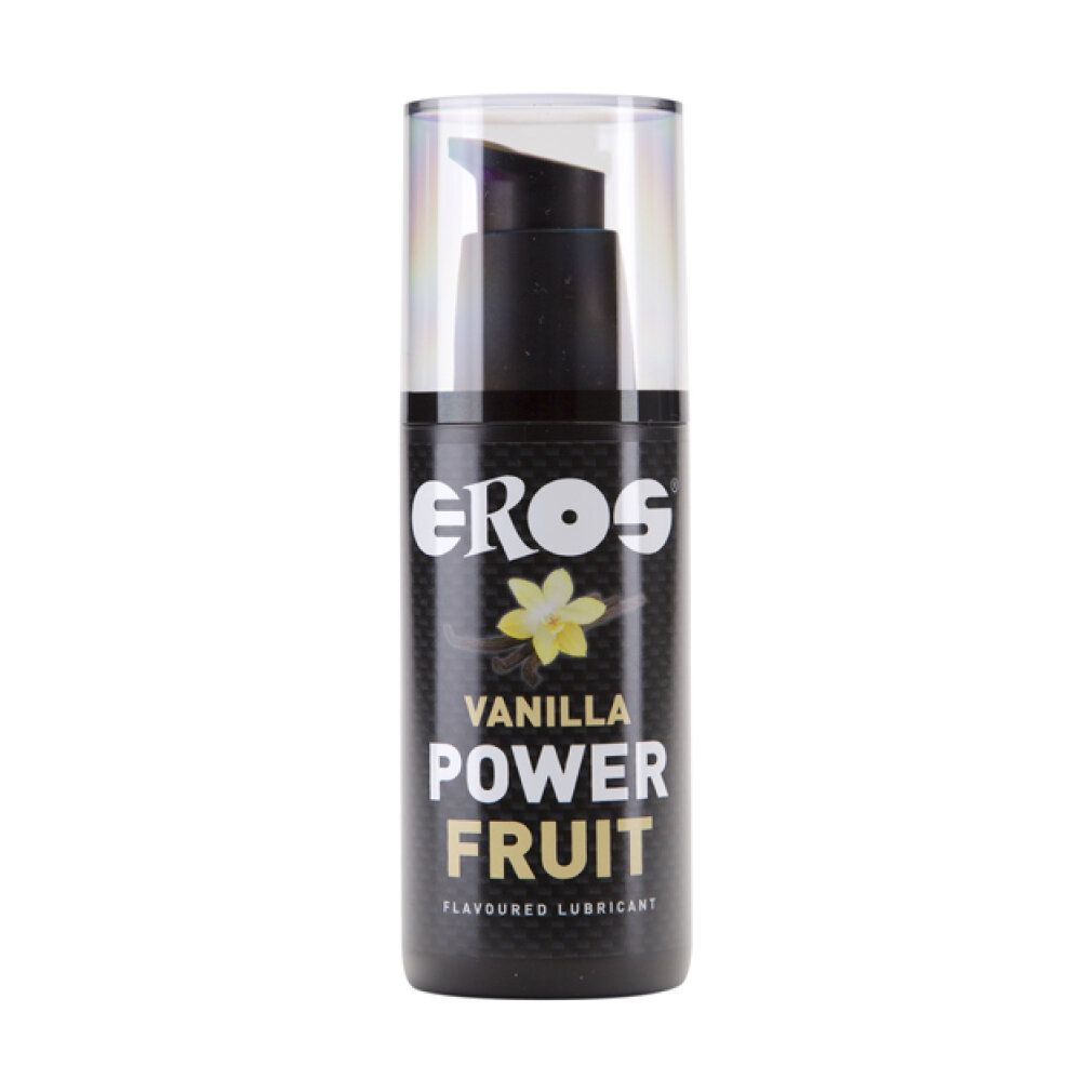 Eros Power Fruit Massagegel Vanille, 100ml Flasche mit Pumpspender.