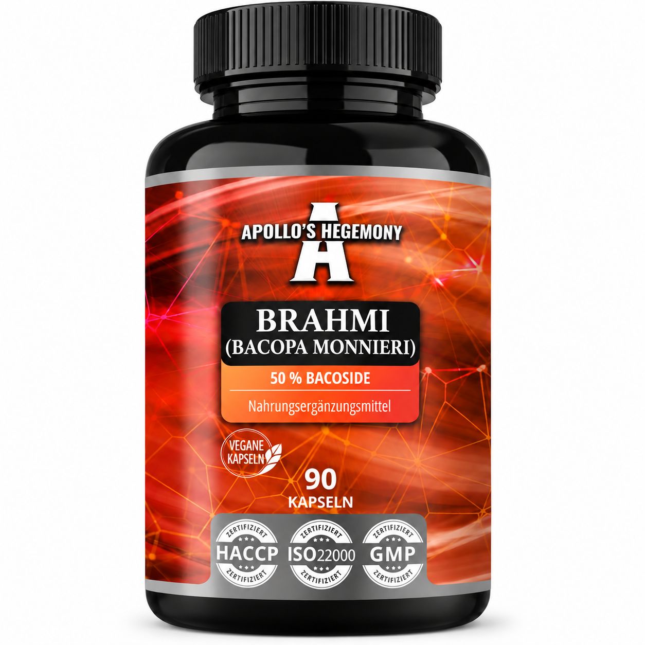 Flasche 'APOLLO'S HEGEMONY BRAHMI (BACOPA MONNIERI) 50% BACOSIDES'.