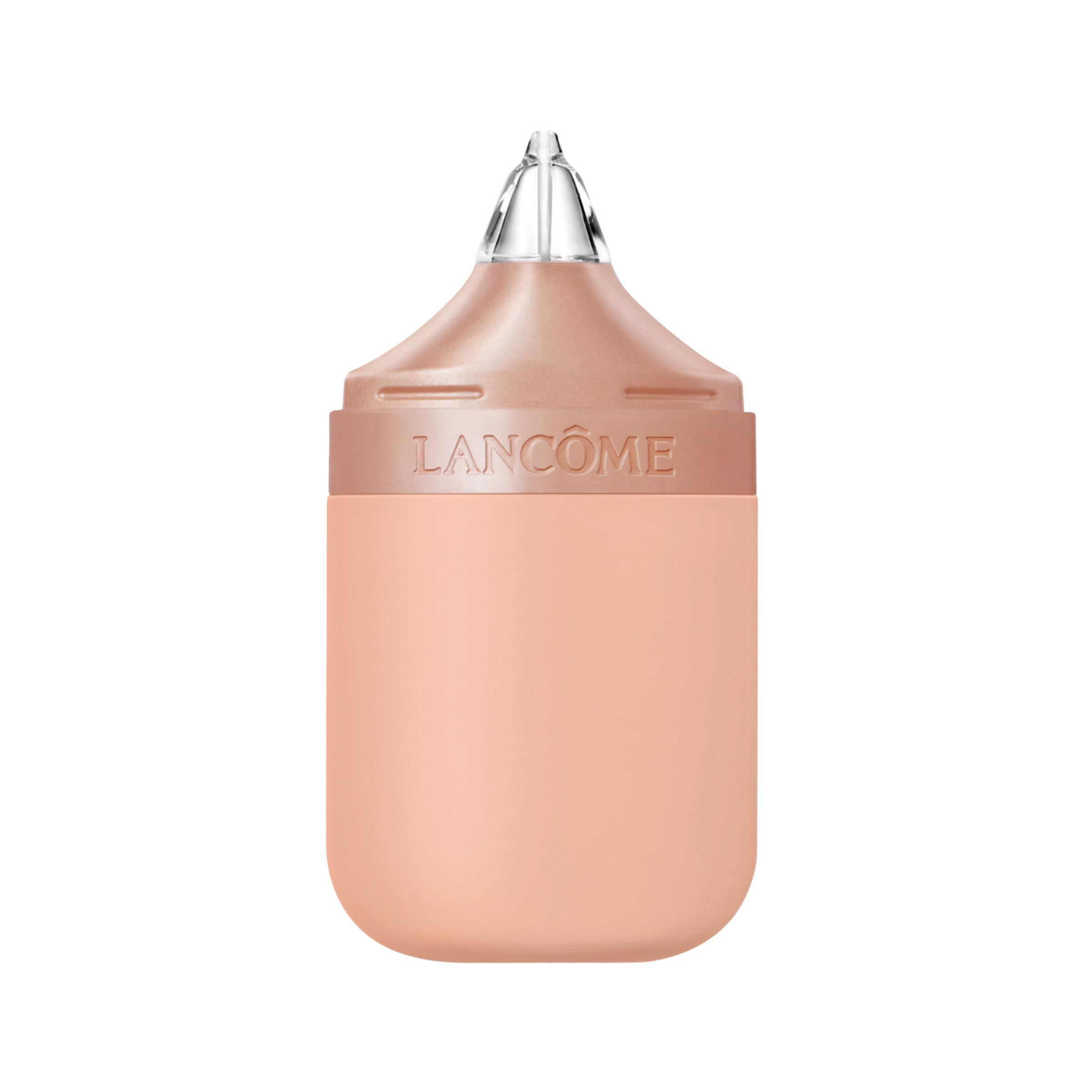 Lancôme Idôle Serum Flakon in hellem Rosaton mit Applikatoraufsatz.