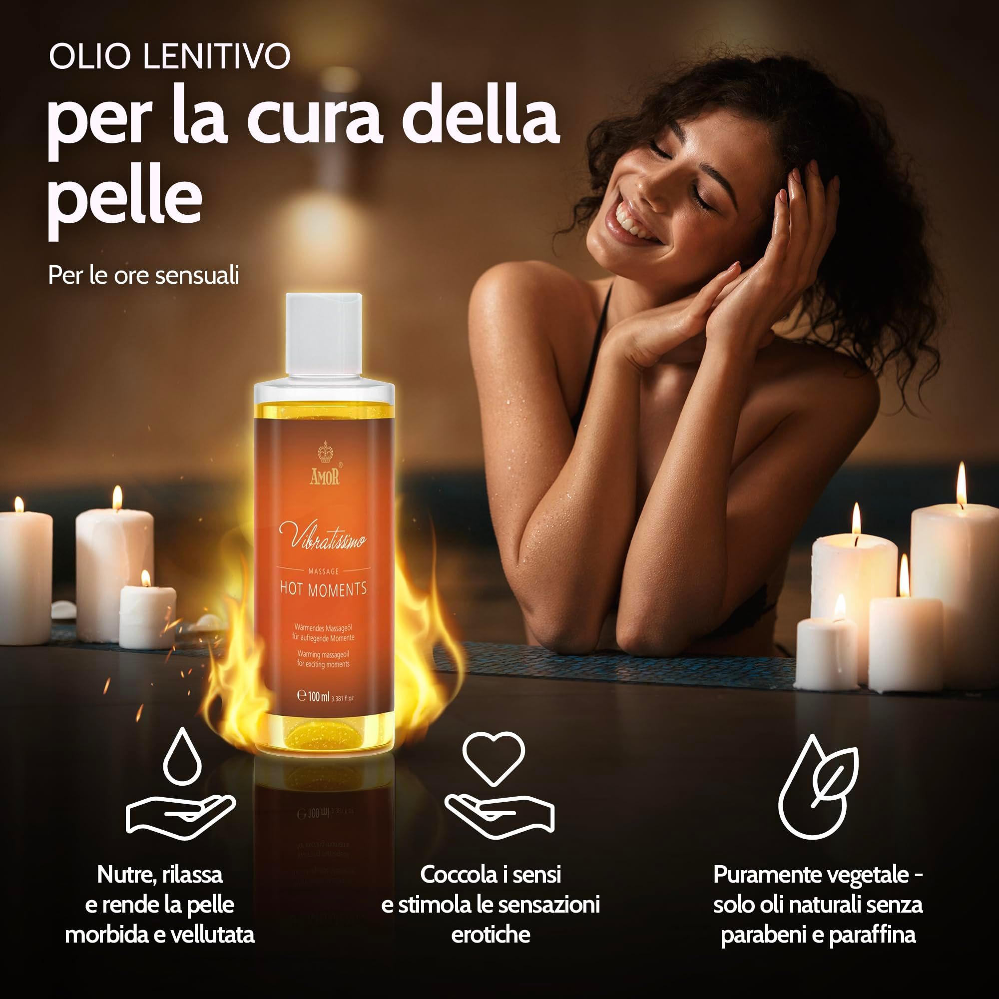 Vibratissimo Massageöl Hot Moments