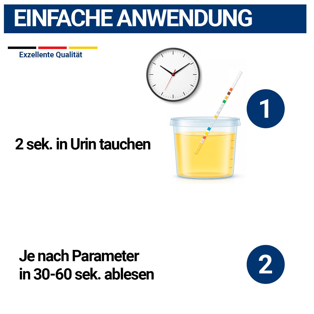 HIXO 11in1 Gesundheitstest Selbsttest Urin-Schnelltest