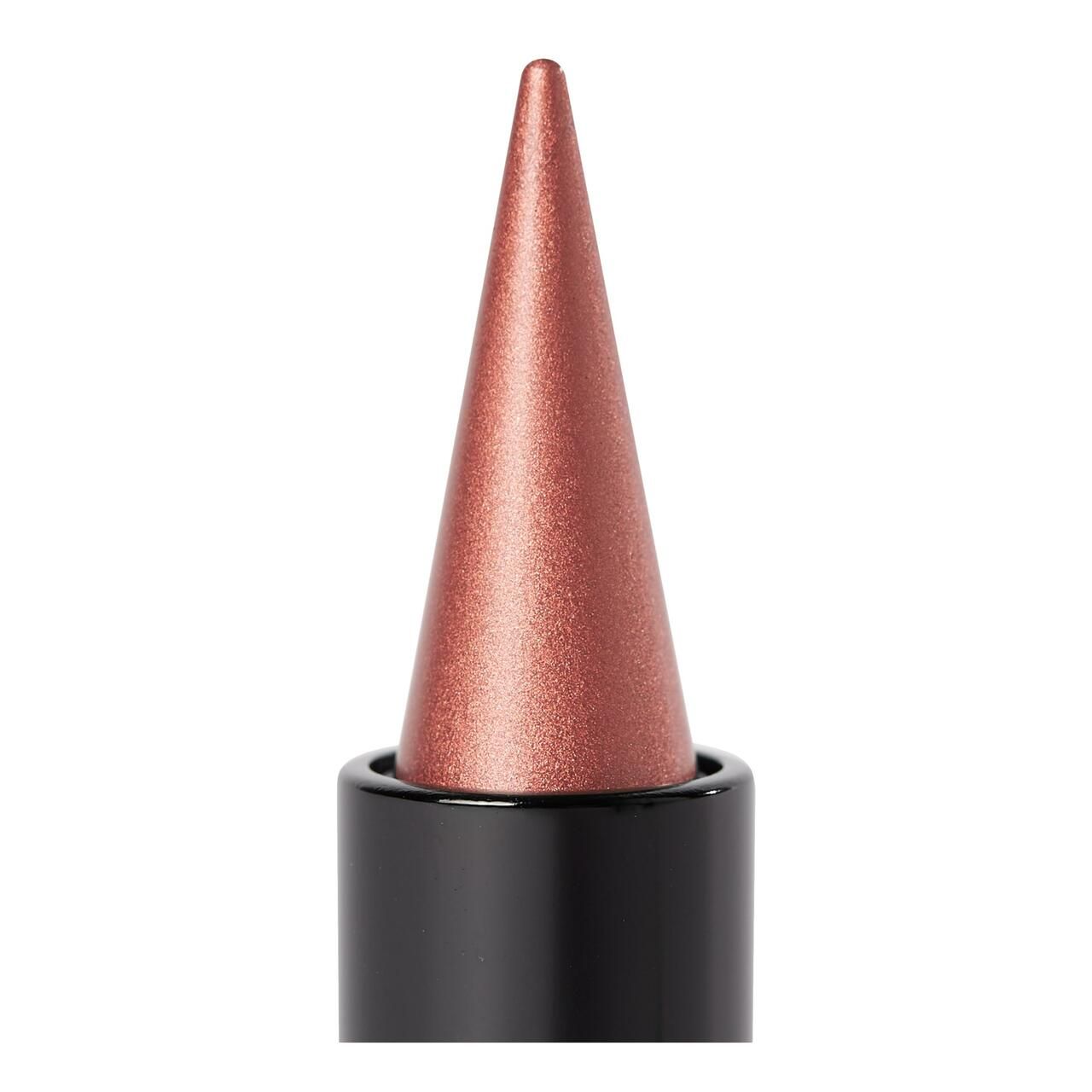 Nahaufnahme des LUK Cream Eye Stick. Spitze in Rosé, umgeben von schwarzem Behälter.