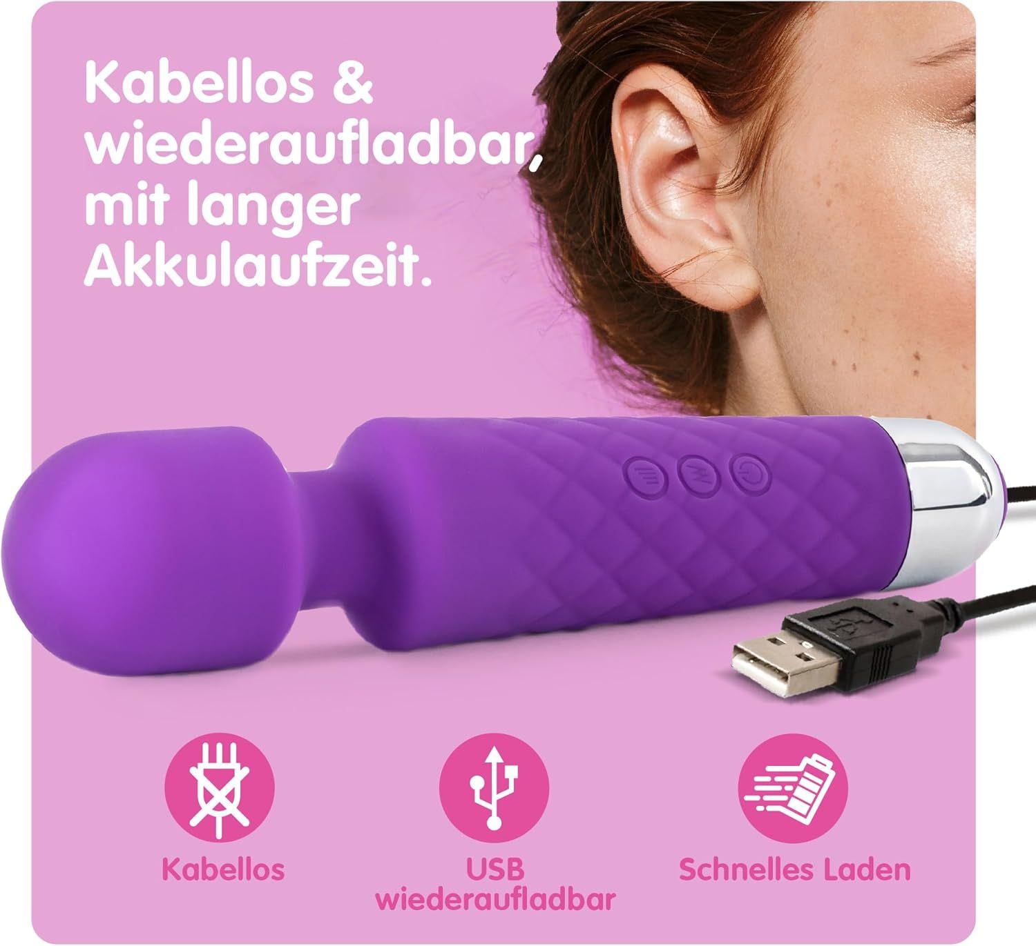 Oliver James Vibrator für Frauen - Leises & Leistungsstark Lila