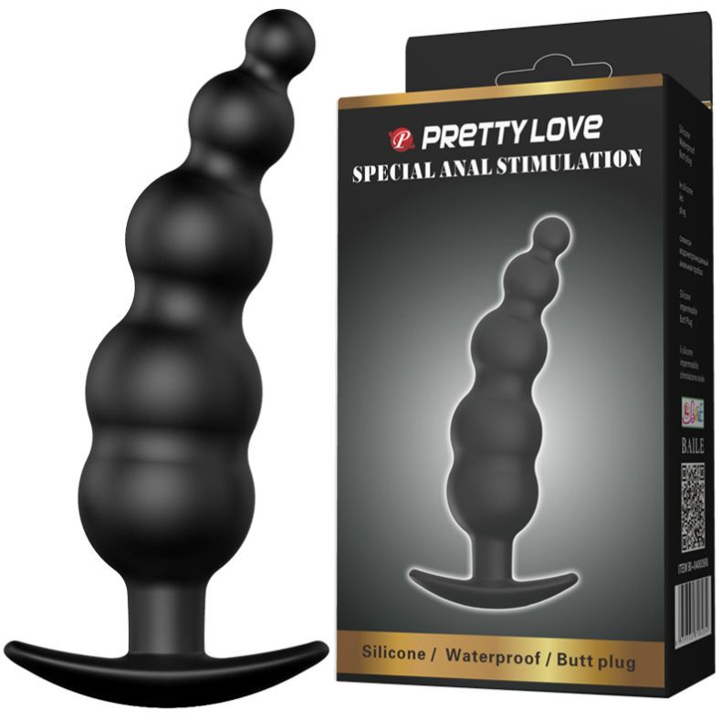 Verpackung mit Pretty Love Analplug, Silikon, wasserdicht.