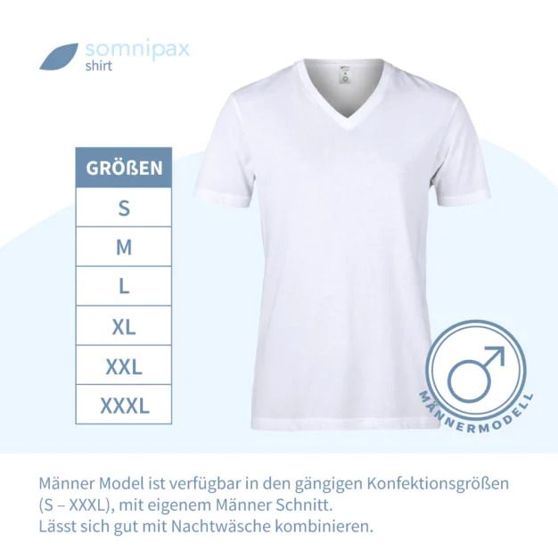 somnipax shirt Standard mit Rolle - Lagerungs-Shirt gegen Schnarchen, für Frauen Gr. L
