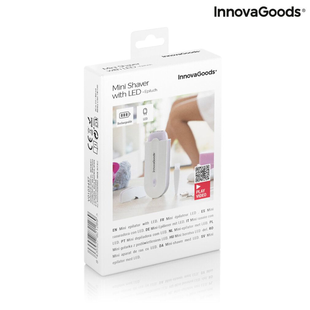 Wiederaufladbarer Mini-Rasierer mit led-Licht Epiluch InnovaGoods