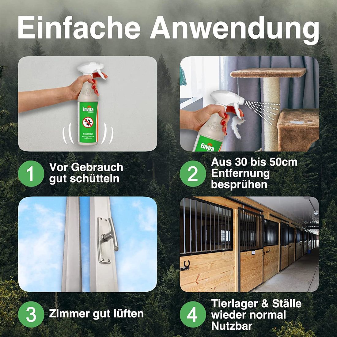 Envira Zeckenspray mit Drucksprüher