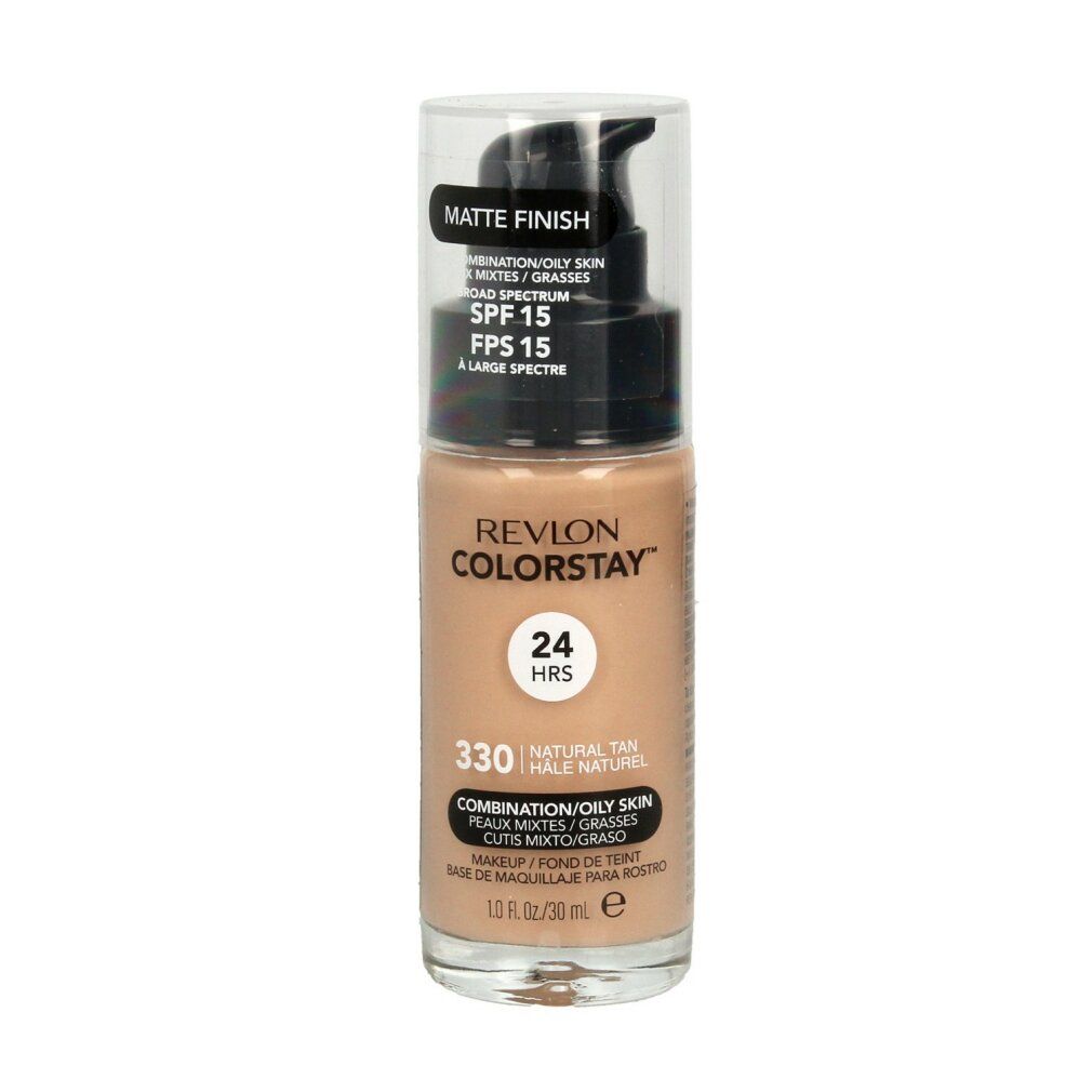 Revlon ColorStay Make-up, 330 Natural Tan, mattes Finish, für ölige Haut, SPF 15.