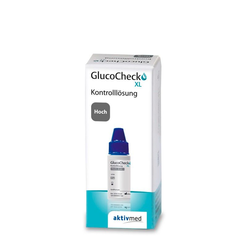 GlucoCheck XL Kontrolllösung (hoch) für das XL Messgerät